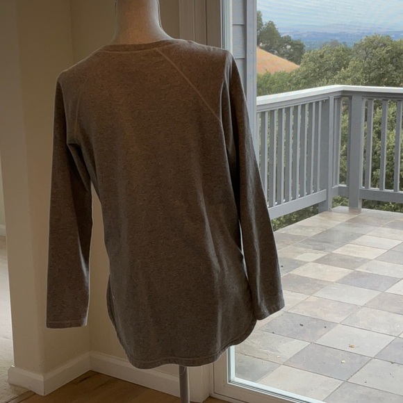 Lululemon Gray Sweatshirt V-neck size 6 - Picture 4 of 7